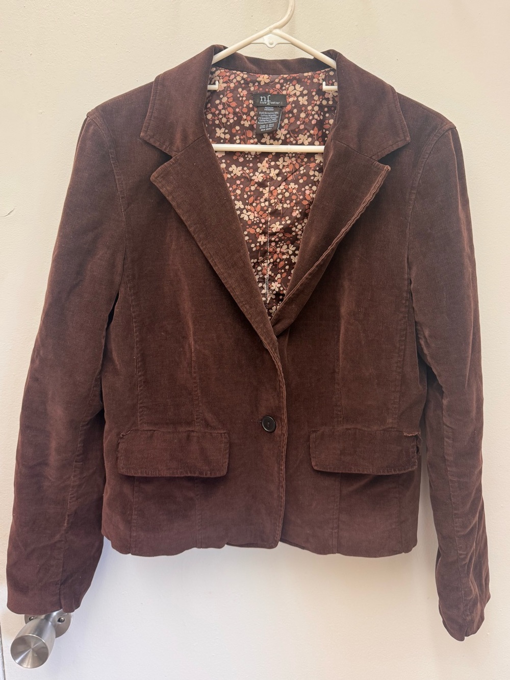 Brown corduroy blazer